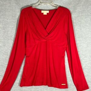 MICHAEL KORS Christmas Holiday Valentines Soft Comfy Jersey Knit Metal Logo